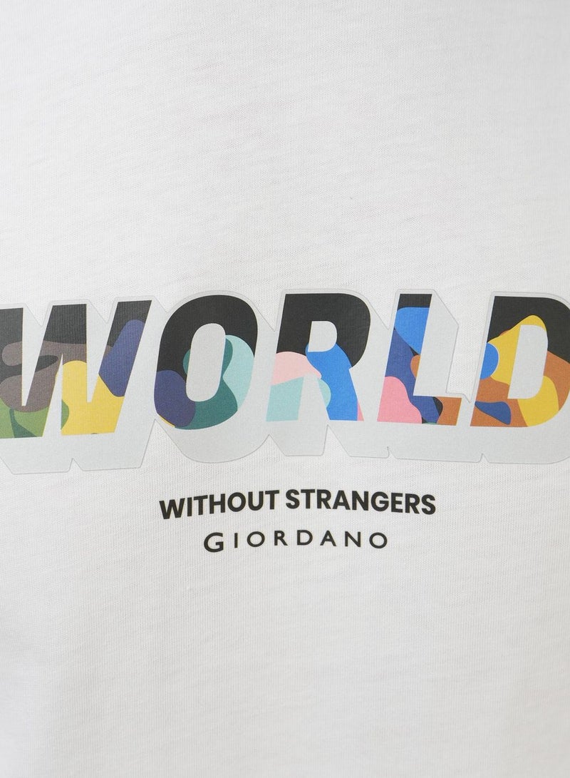 GIORDANO Men's Slim Fit Cotton Jersey Crew Neck Print Tee | WWS Graphic - Image 3